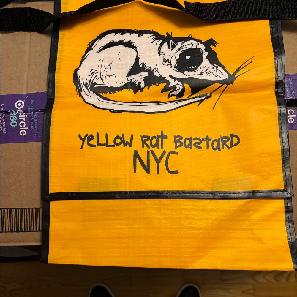 Yellow Graphic Tote Bag
